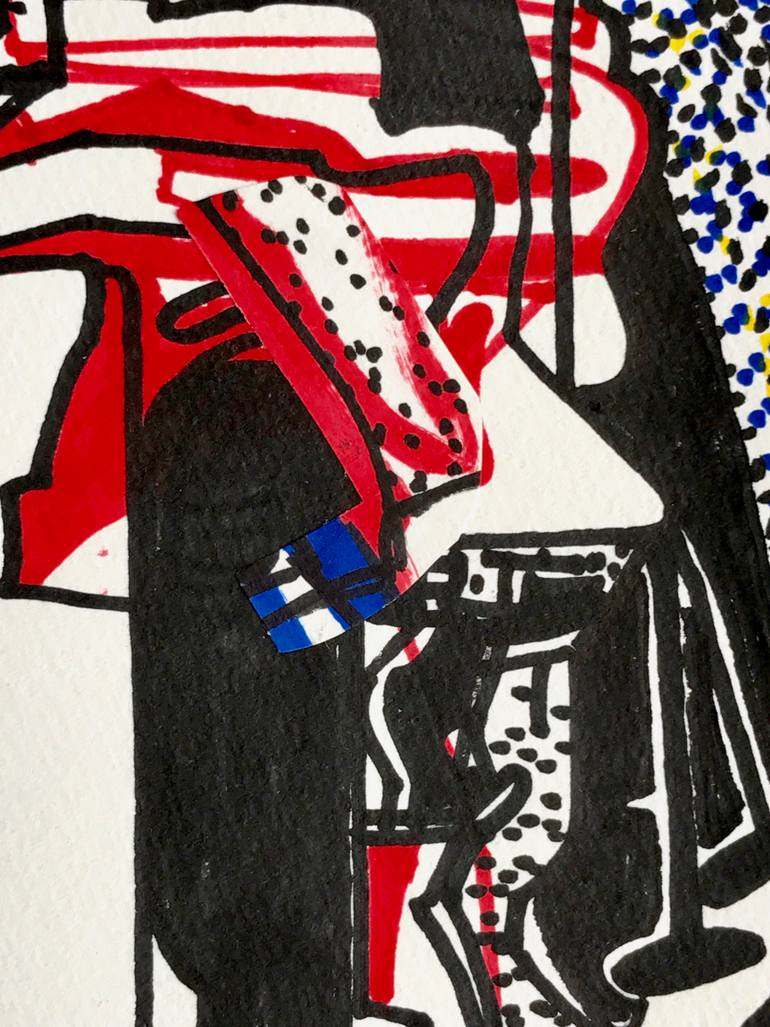 Original Abstract Expressionism Abstract Drawing by Jim Harris