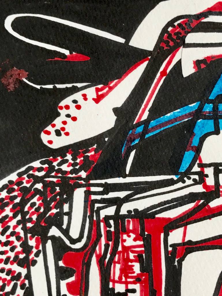 Original Abstract Expressionism Abstract Drawing by Jim Harris