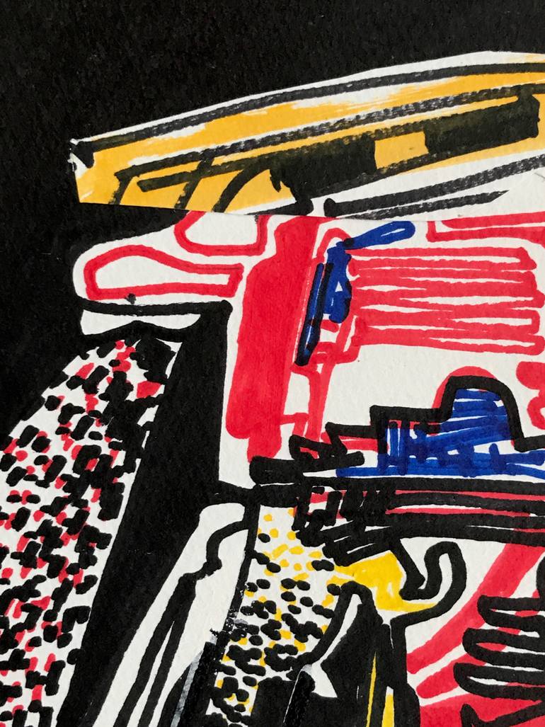 Original Abstract Expressionism Abstract Drawing by Jim Harris
