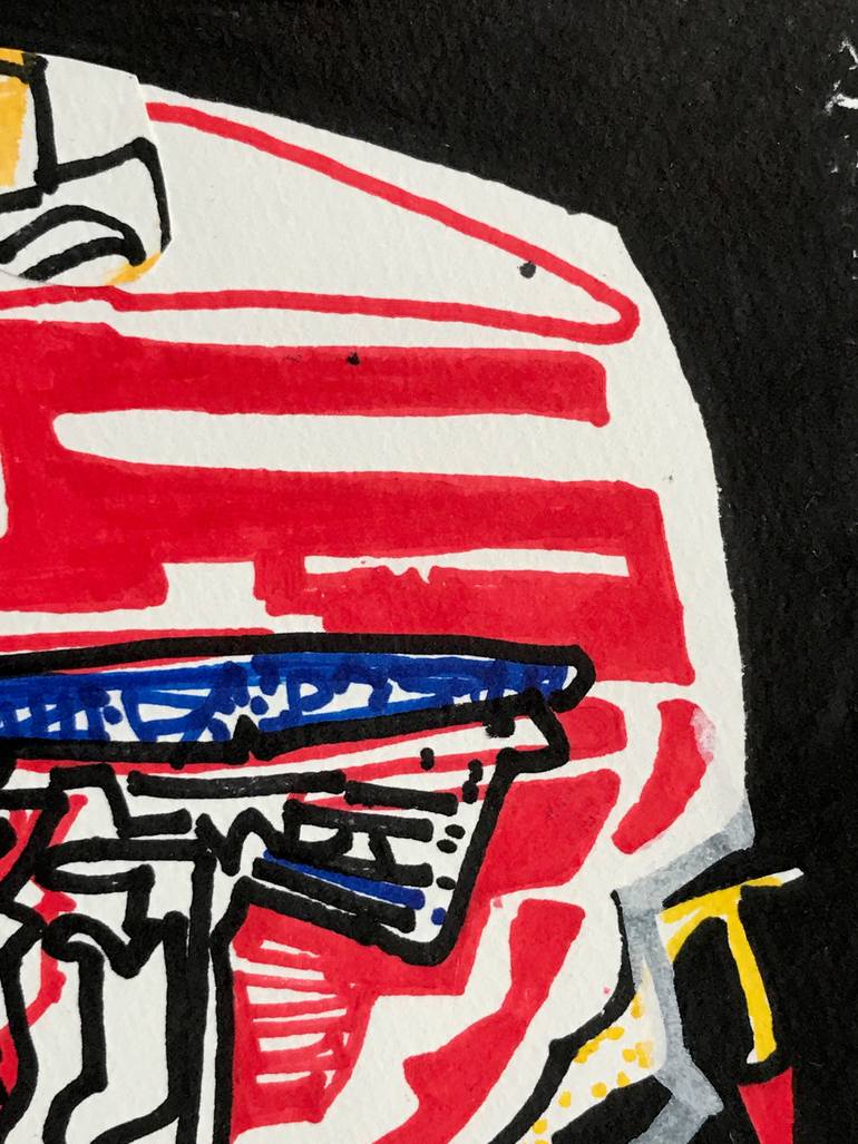 Original Abstract Expressionism Abstract Drawing by Jim Harris