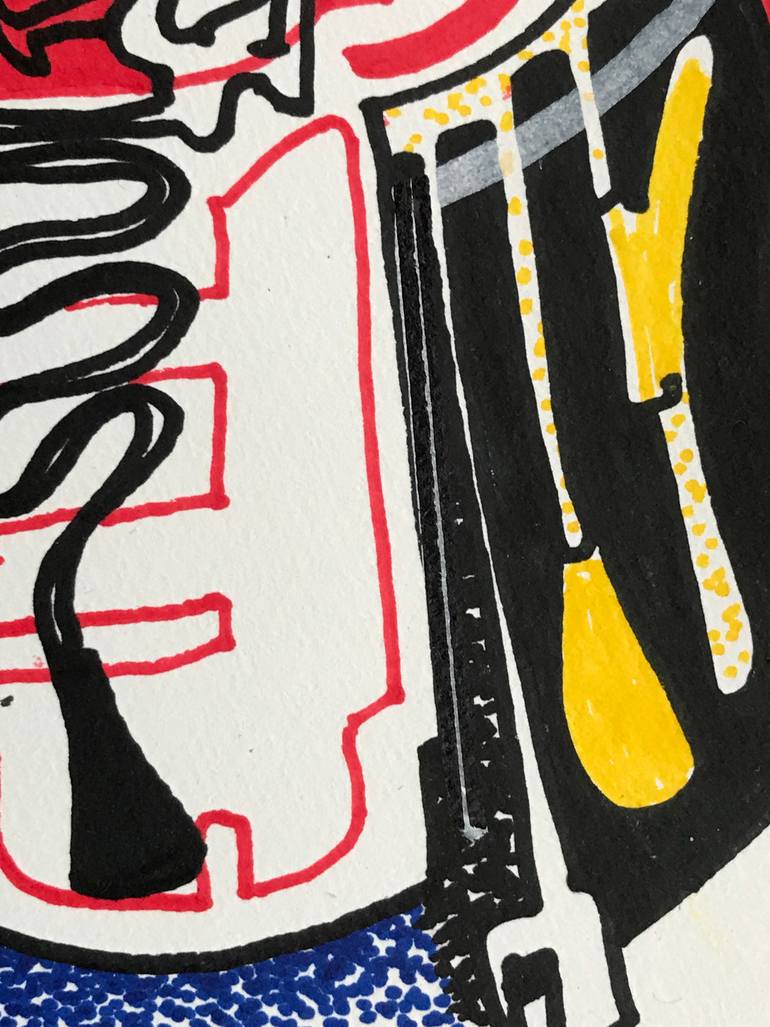 Original Abstract Expressionism Abstract Drawing by Jim Harris