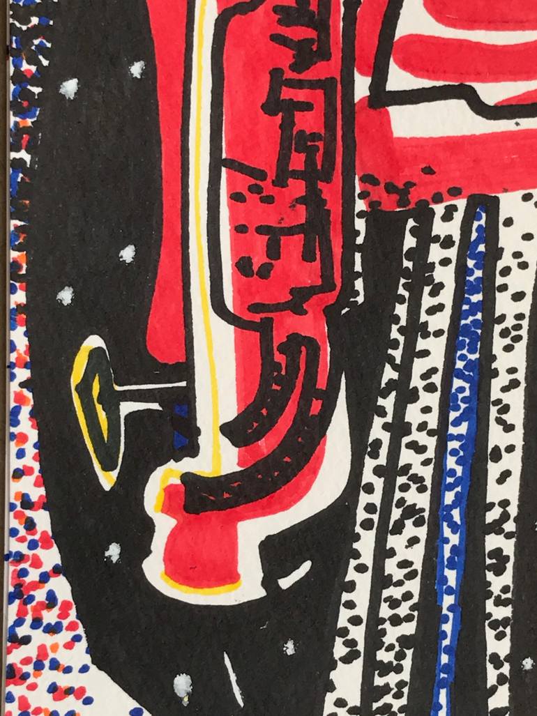 Original Abstract Science/Technology Drawing by Jim Harris