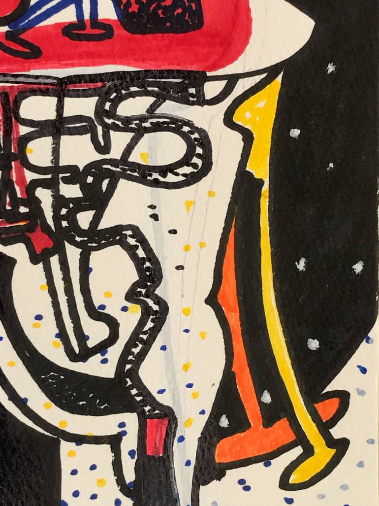 Original Abstract Science/Technology Drawing by Jim Harris