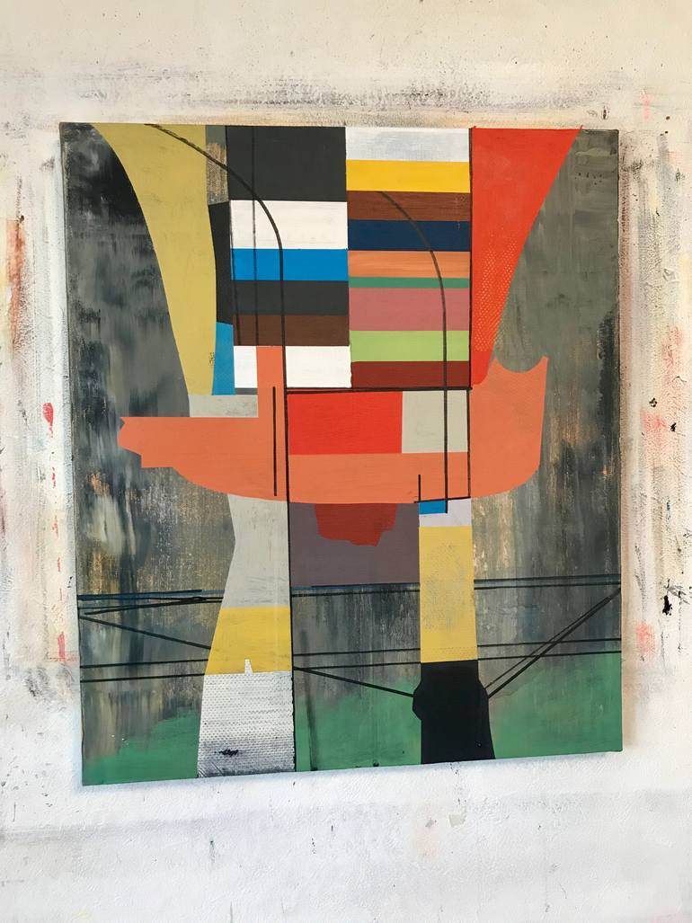 Original Abstract Expressionism Abstract Painting by Jim Harris