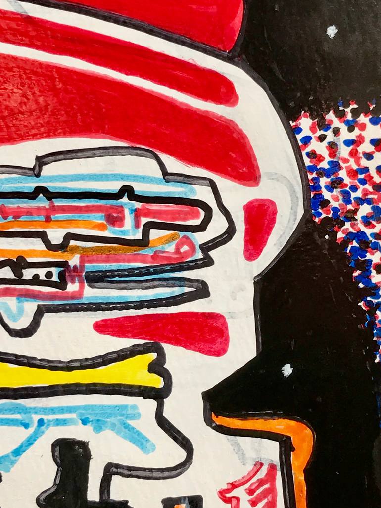 Original Abstract Science/Technology Drawing by Jim Harris