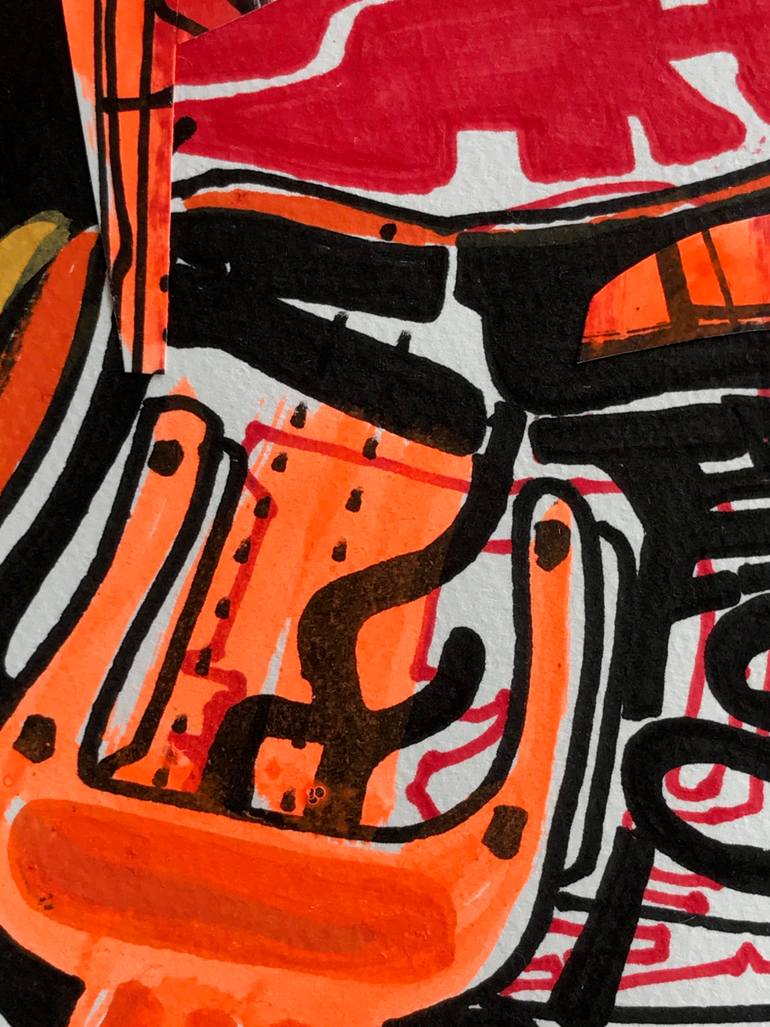 Original Abstract Expressionism Abstract Drawing by Jim Harris