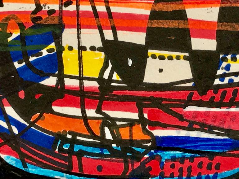 Original Abstract Science/Technology Drawing by Jim Harris