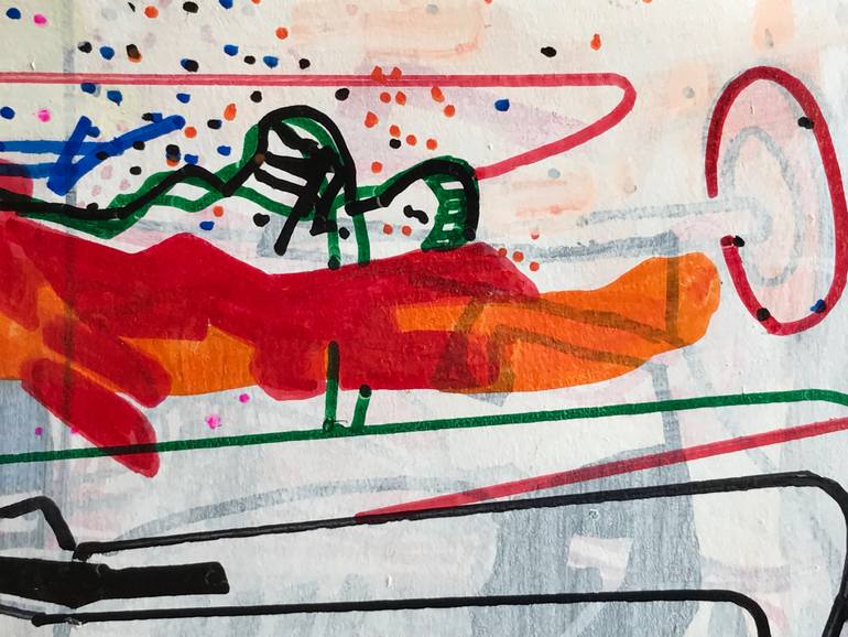 Original Abstract Expressionism Abstract Drawing by Jim Harris