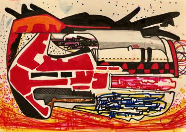 Original Abstract Technology Drawings by Jim Harris