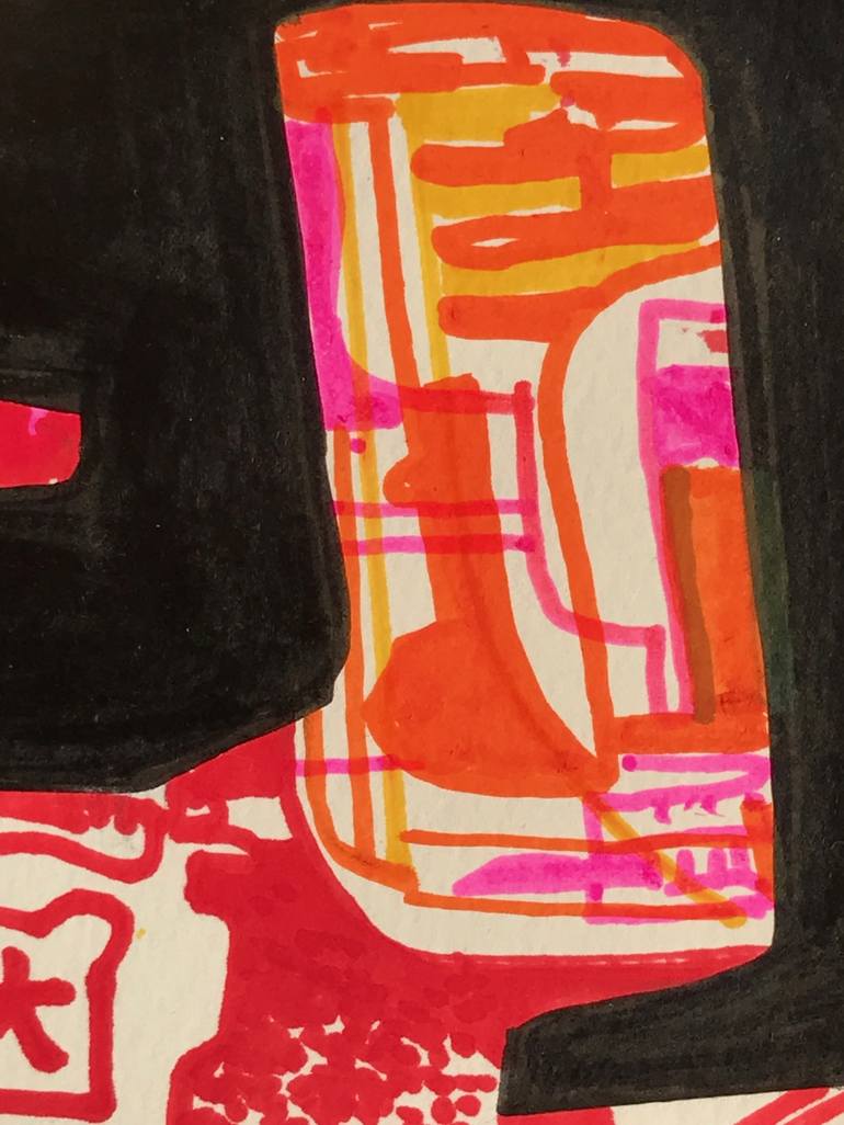 Original Abstract Technology Drawing by Jim Harris