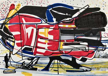 Original Abstract Technology Drawings by Jim Harris