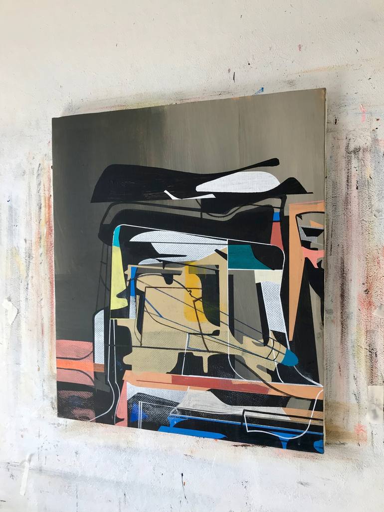 Original Abstract Expressionism Abstract Painting by Jim Harris