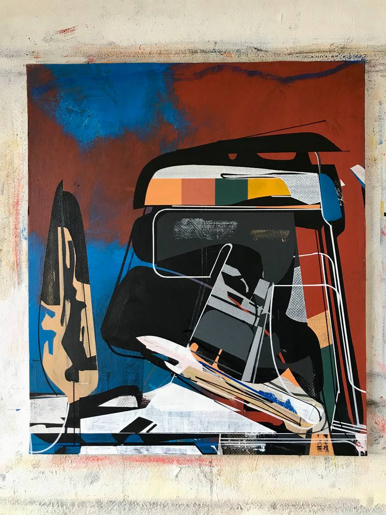 Original Abstract Expressionism Abstract Painting by Jim Harris