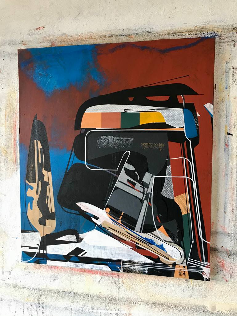 Original Abstract Expressionism Abstract Painting by Jim Harris