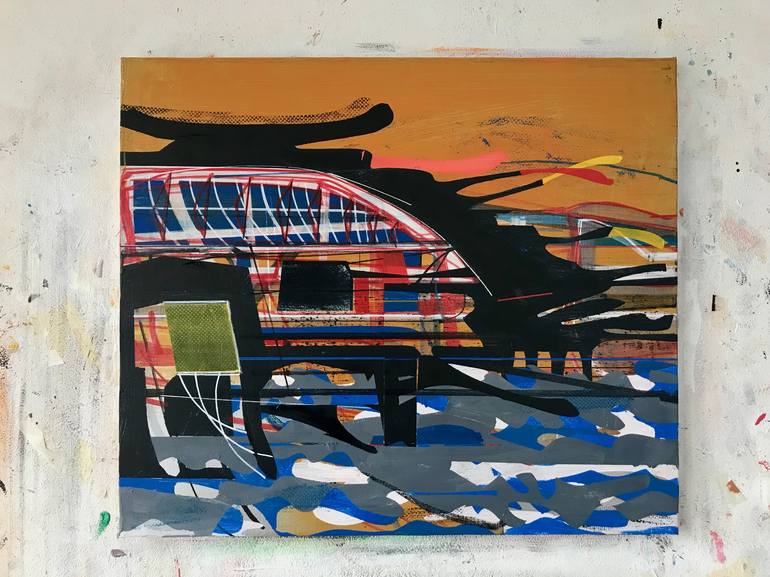 Original Abstract Expressionism Abstract Painting by Jim Harris