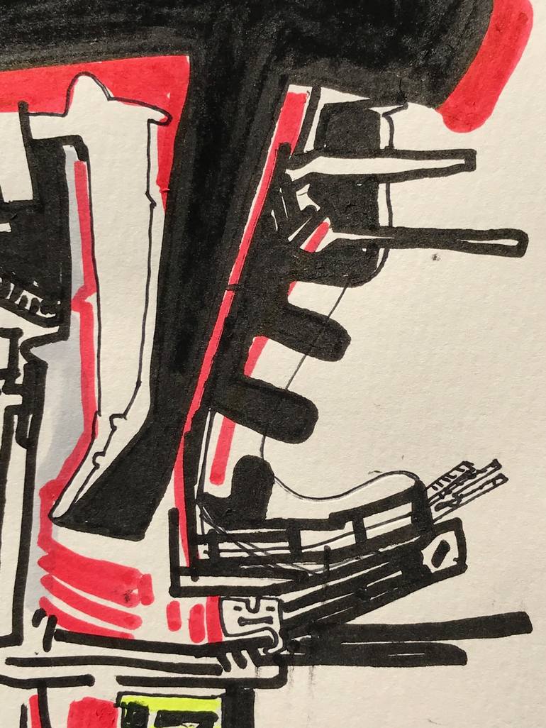 Original Abstract Expressionism Abstract Drawing by Jim Harris