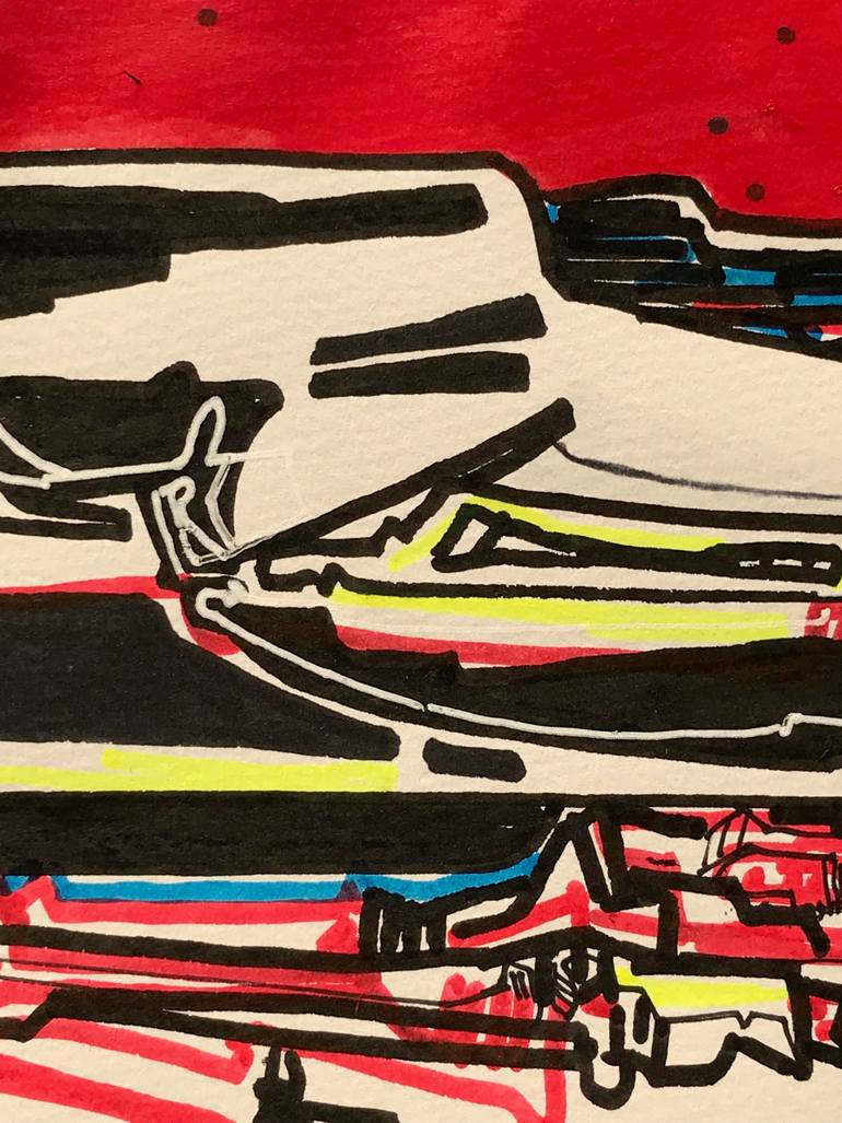 Original Abstract Expressionism Abstract Drawing by Jim Harris