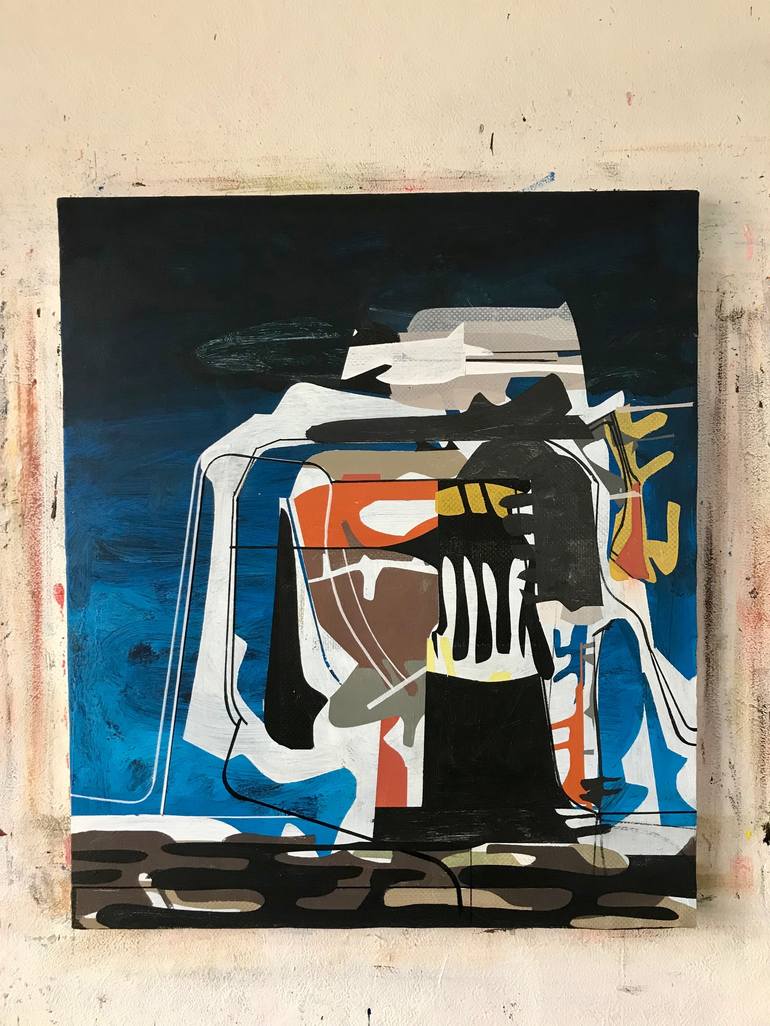 Original Abstract Expressionism Abstract Painting by Jim Harris