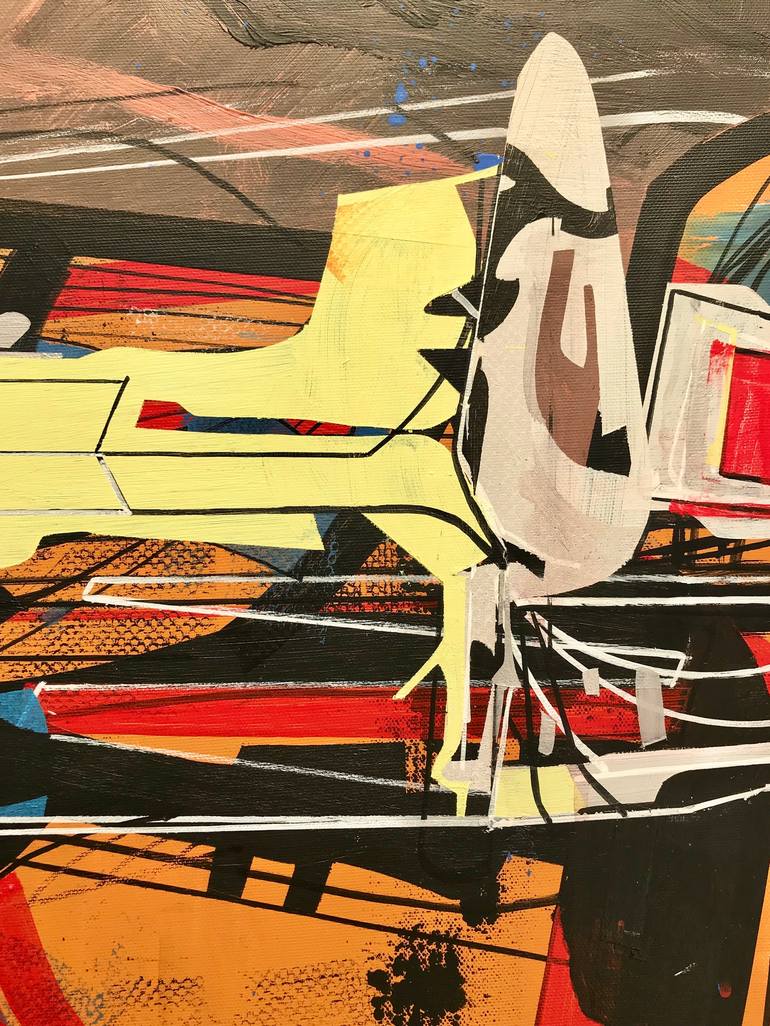 Original Abstract Expressionism Abstract Painting by Jim Harris