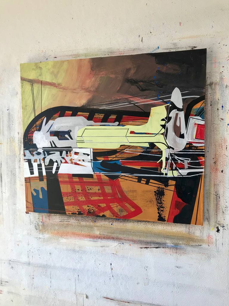 Original Abstract Expressionism Abstract Painting by Jim Harris