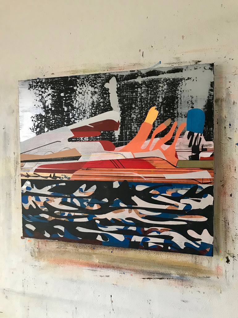 Original Abstract Expressionism Abstract Painting by Jim Harris