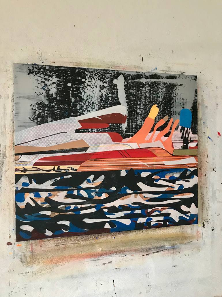 Original Abstract Expressionism Abstract Painting by Jim Harris