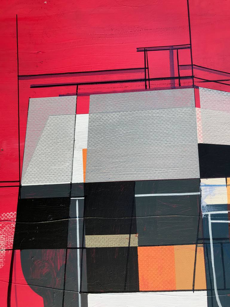 Original Abstract Technology Painting by Jim Harris