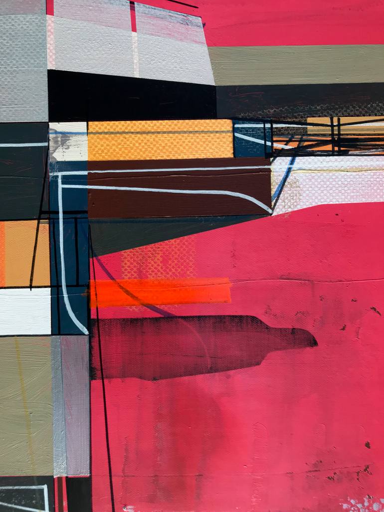 Original Abstract Technology Painting by Jim Harris