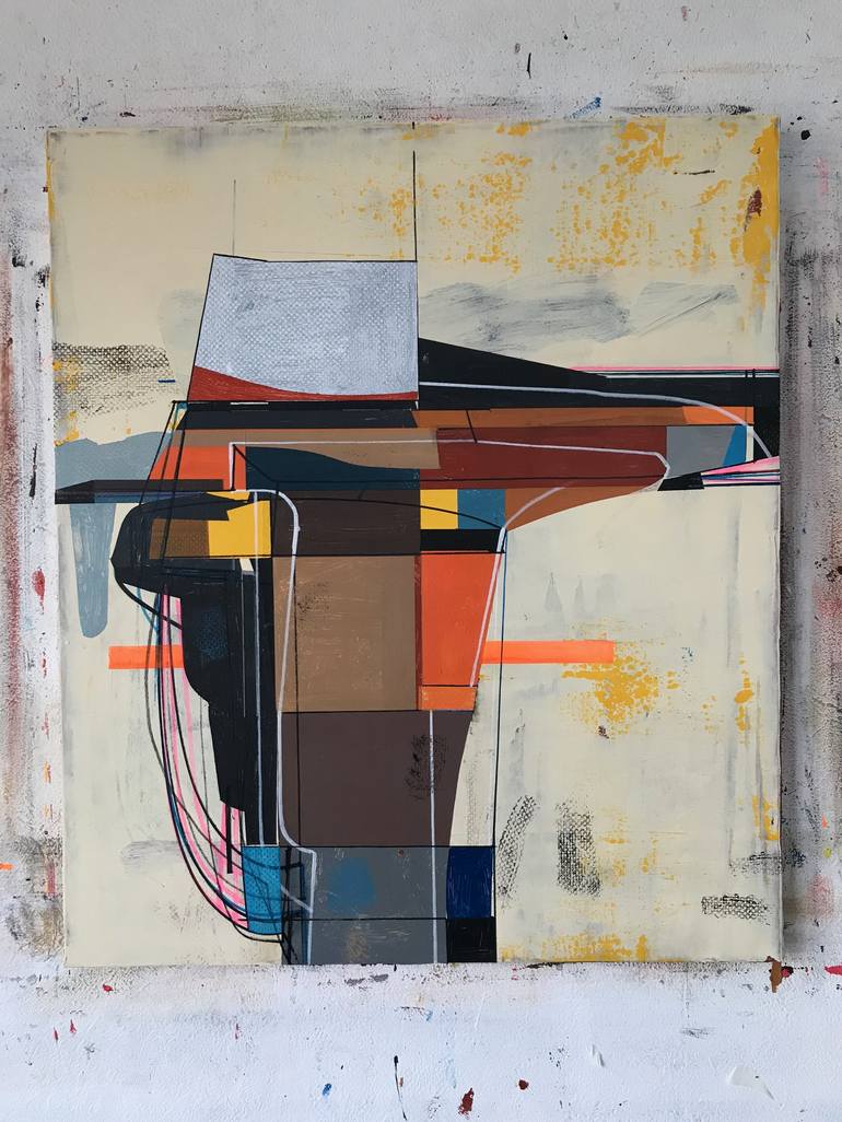 Original Abstract Expressionism Abstract Painting by Jim Harris