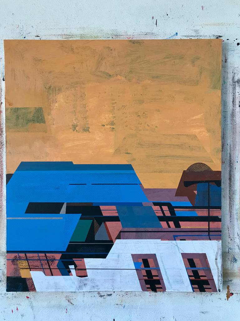 Original Abstract Expressionism Abstract Painting by Jim Harris