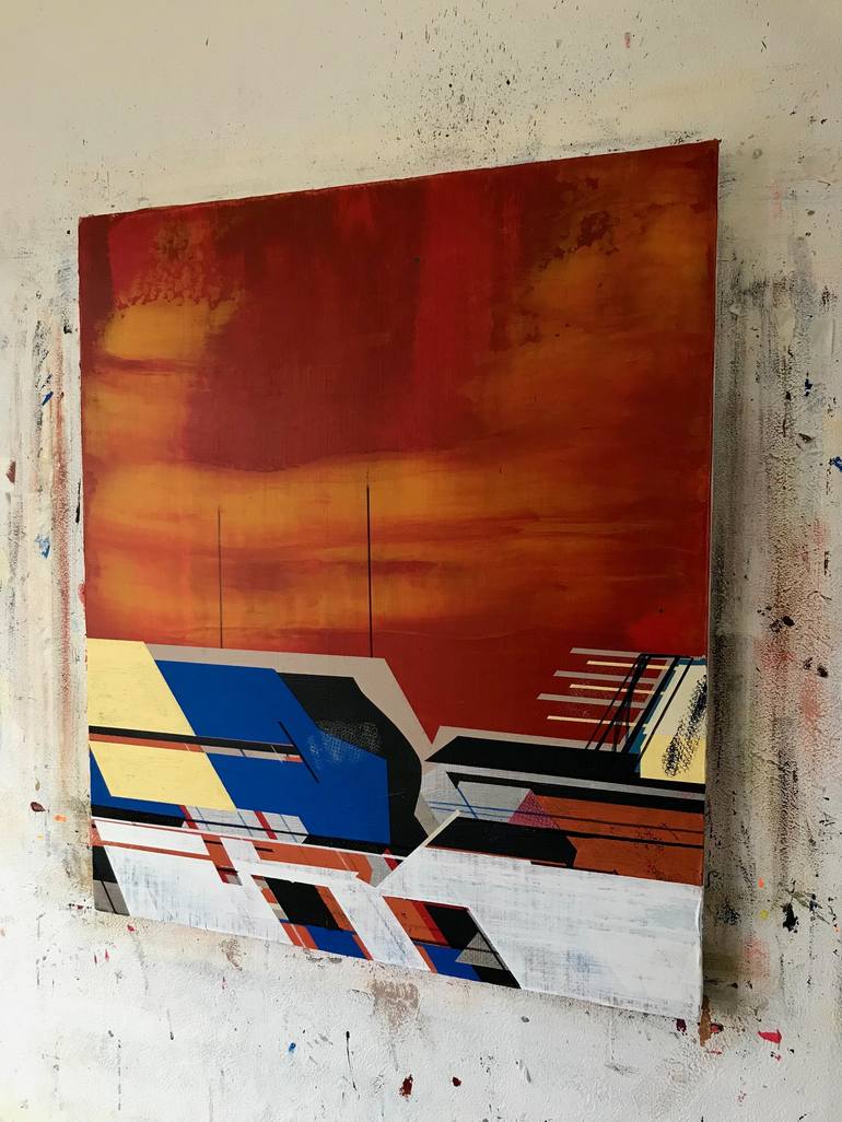 Original Abstract Expressionism Abstract Painting by Jim Harris