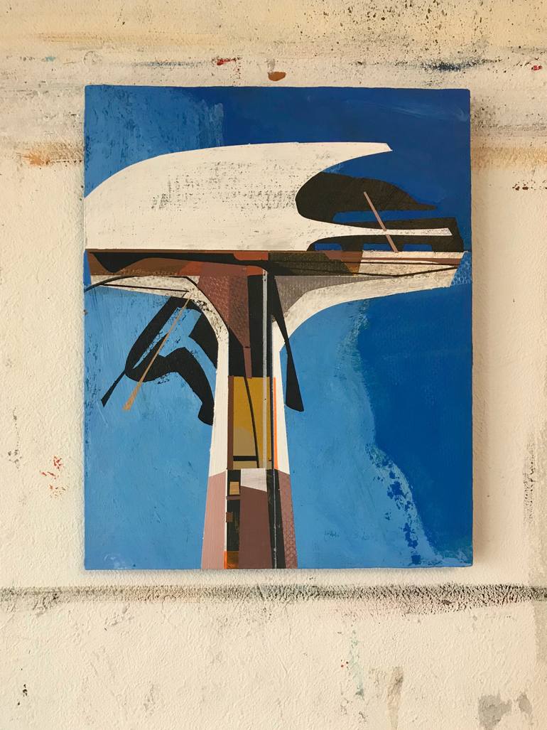 Original Abstract Technology Painting by Jim Harris