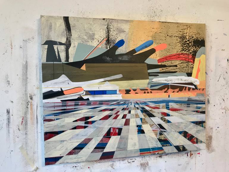 Original Abstract Expressionism Abstract Painting by Jim Harris
