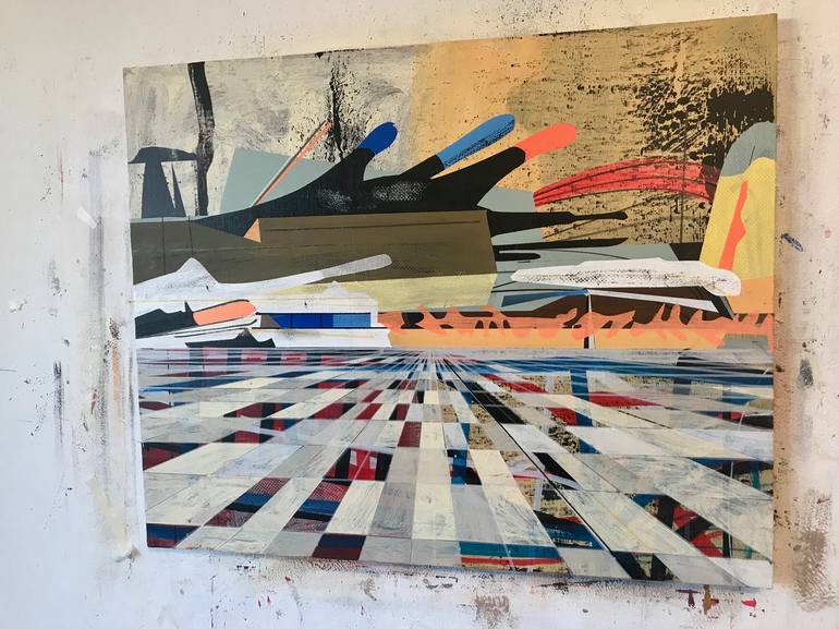 Original Abstract Expressionism Abstract Painting by Jim Harris