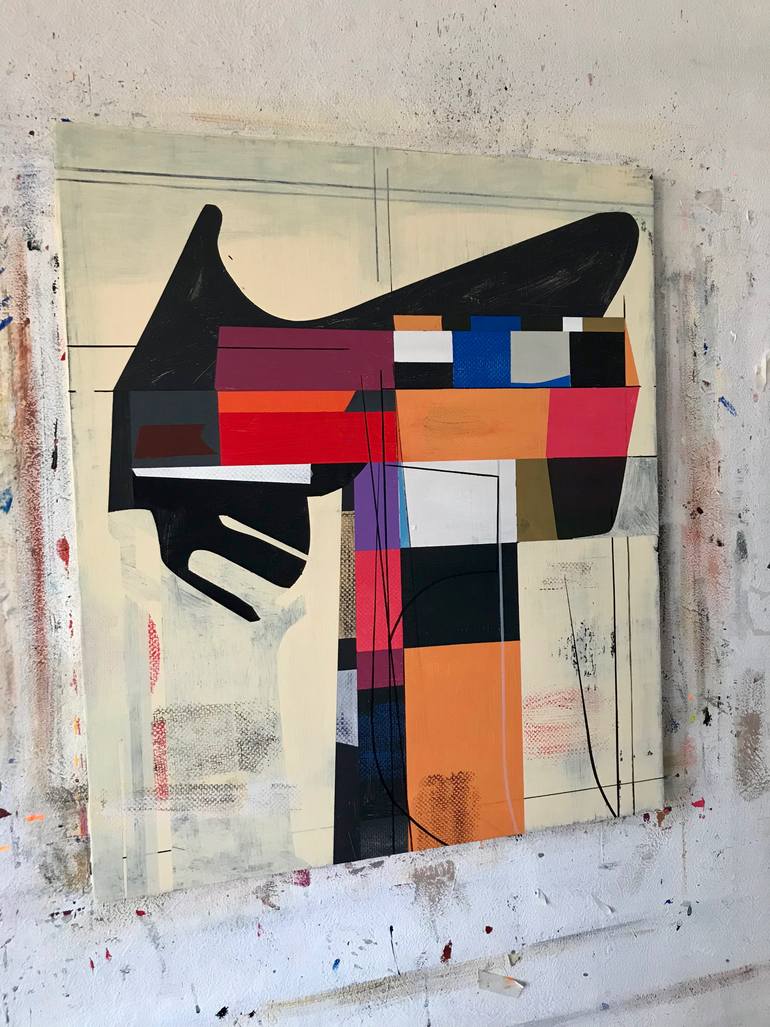 Original Abstract Expressionism Abstract Painting by Jim Harris