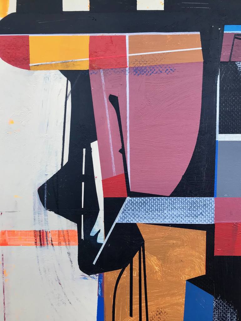 Original Abstract Technology Painting by Jim Harris