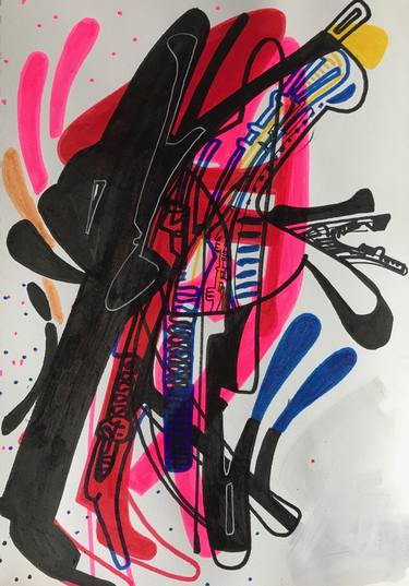 Original Abstract Drawings by Jim Harris