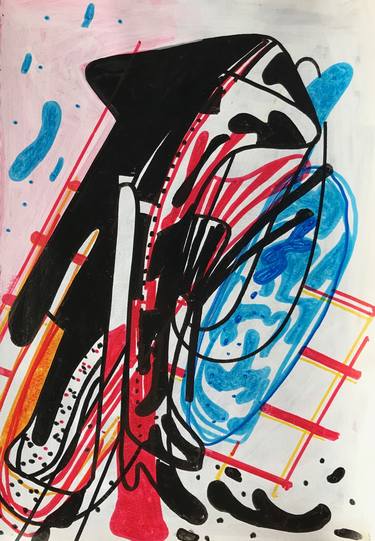 Original Abstract Technology Drawings by Jim Harris