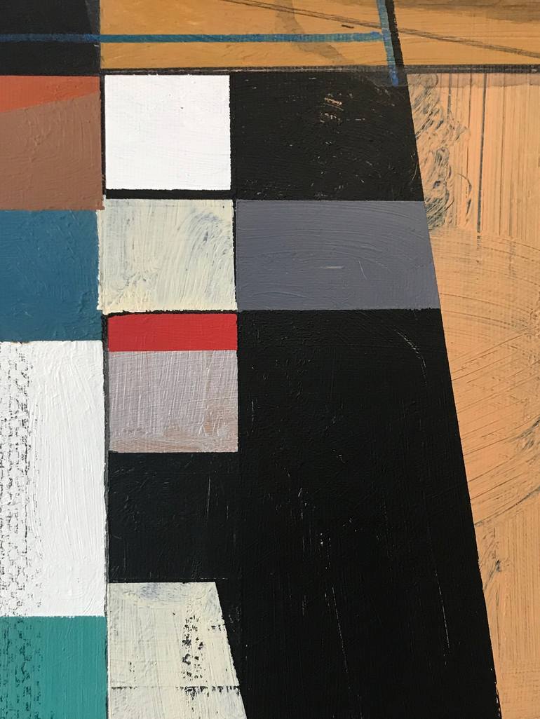 Original Abstract Architecture Painting by Jim Harris