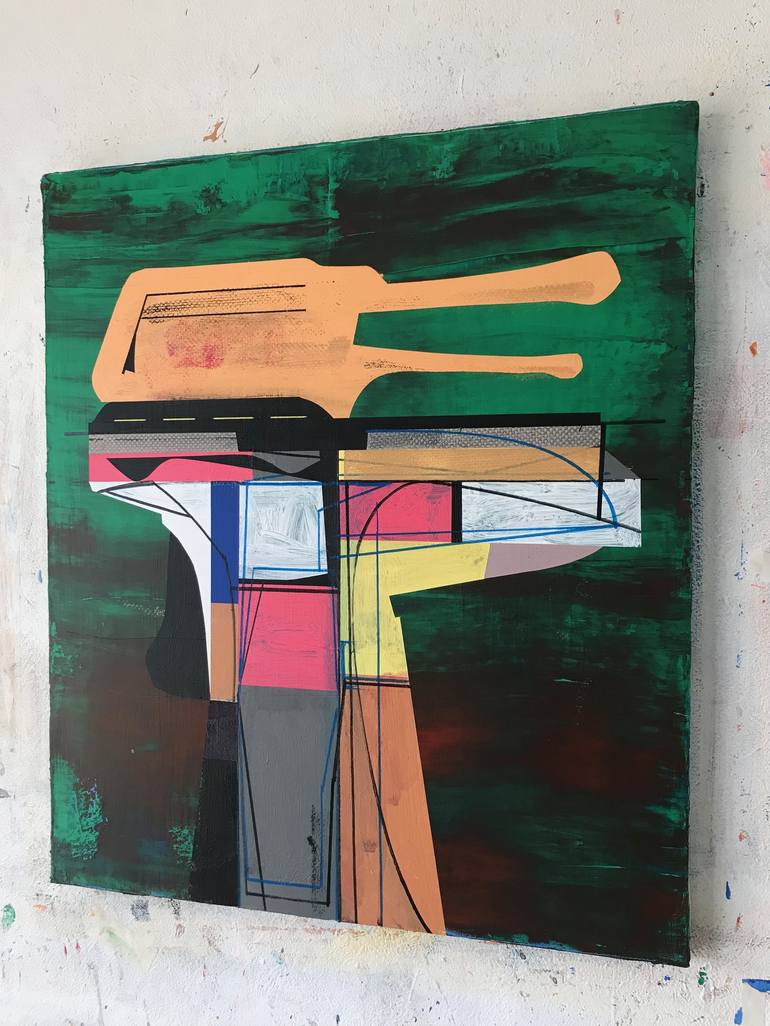 Original Abstract Expressionism Abstract Painting by Jim Harris