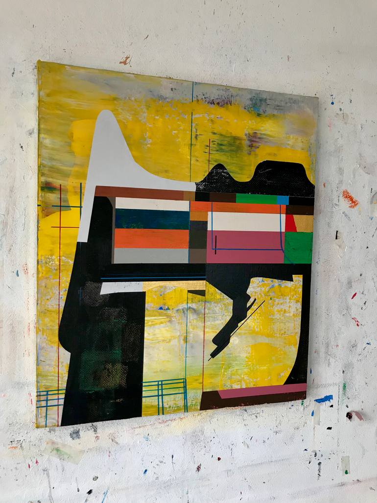 Original Abstract Expressionism Abstract Painting by Jim Harris