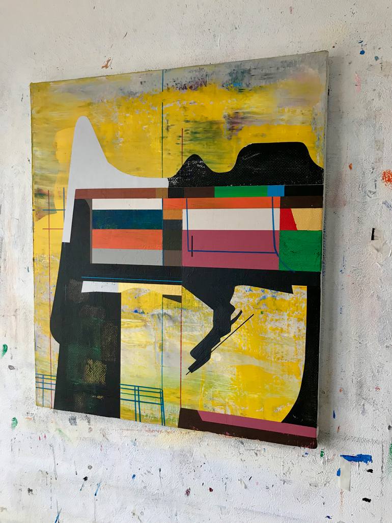 Original Abstract Expressionism Abstract Painting by Jim Harris