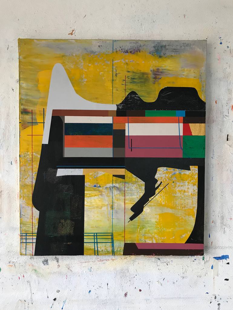 Original Abstract Expressionism Abstract Painting by Jim Harris