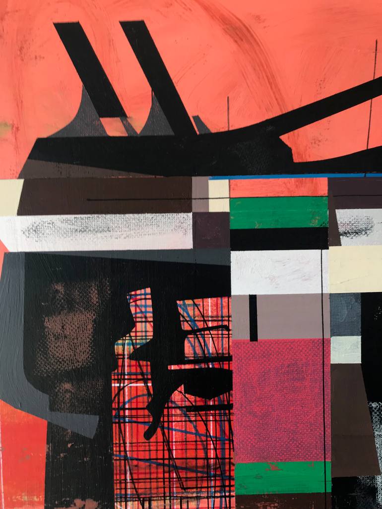 Original Abstract Expressionism Abstract Painting by Jim Harris