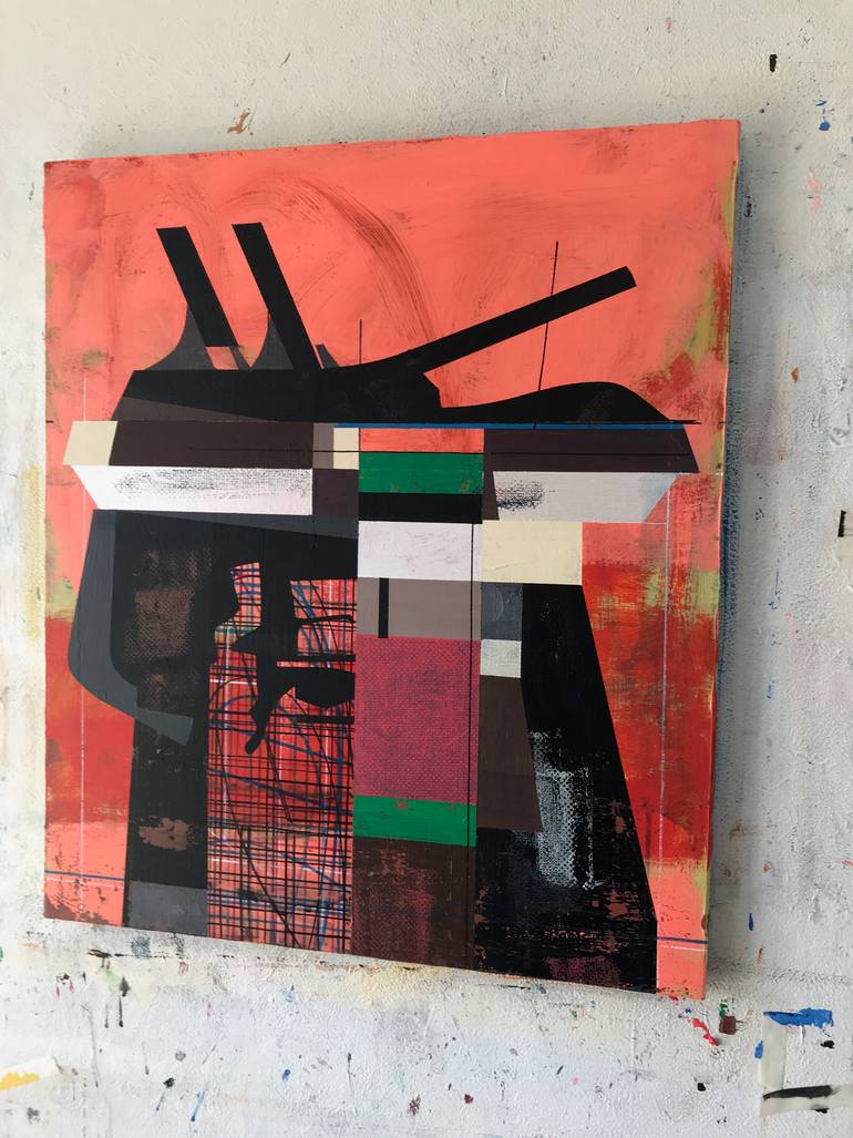 Original Abstract Expressionism Abstract Painting by Jim Harris