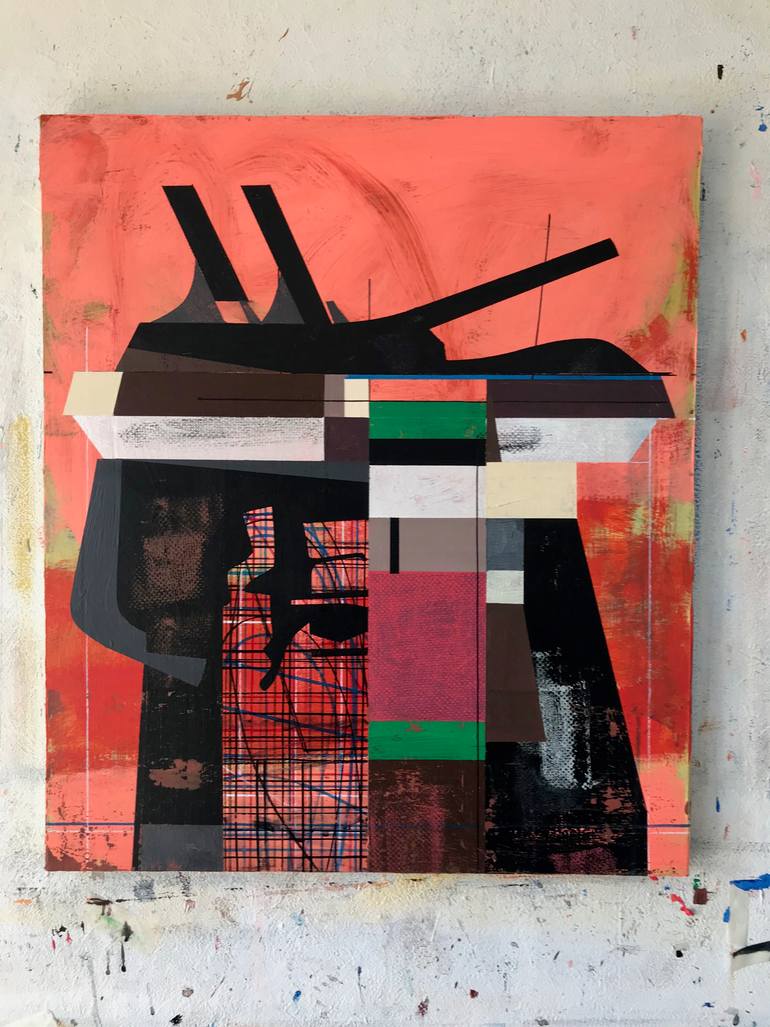 Original Abstract Expressionism Abstract Painting by Jim Harris