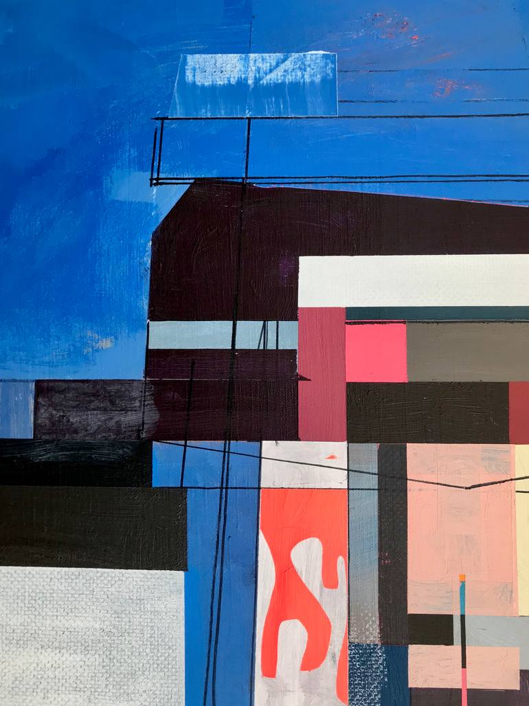 Original Abstract Technology Painting by Jim Harris