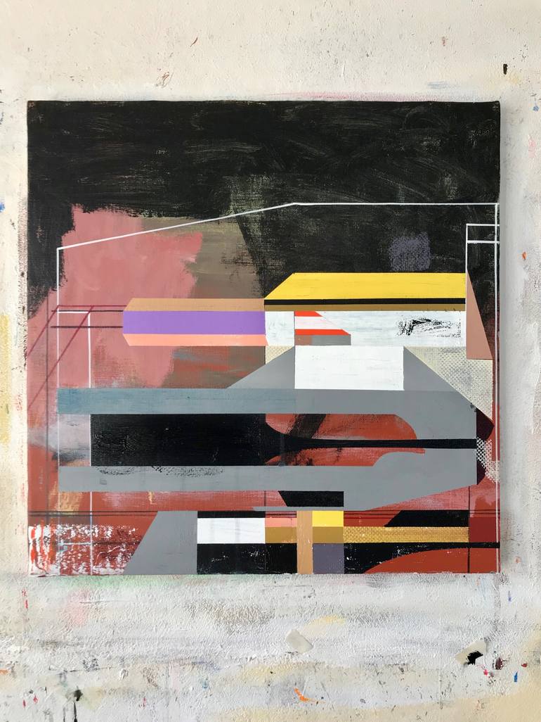 Original Abstract Expressionism Abstract Painting by Jim Harris