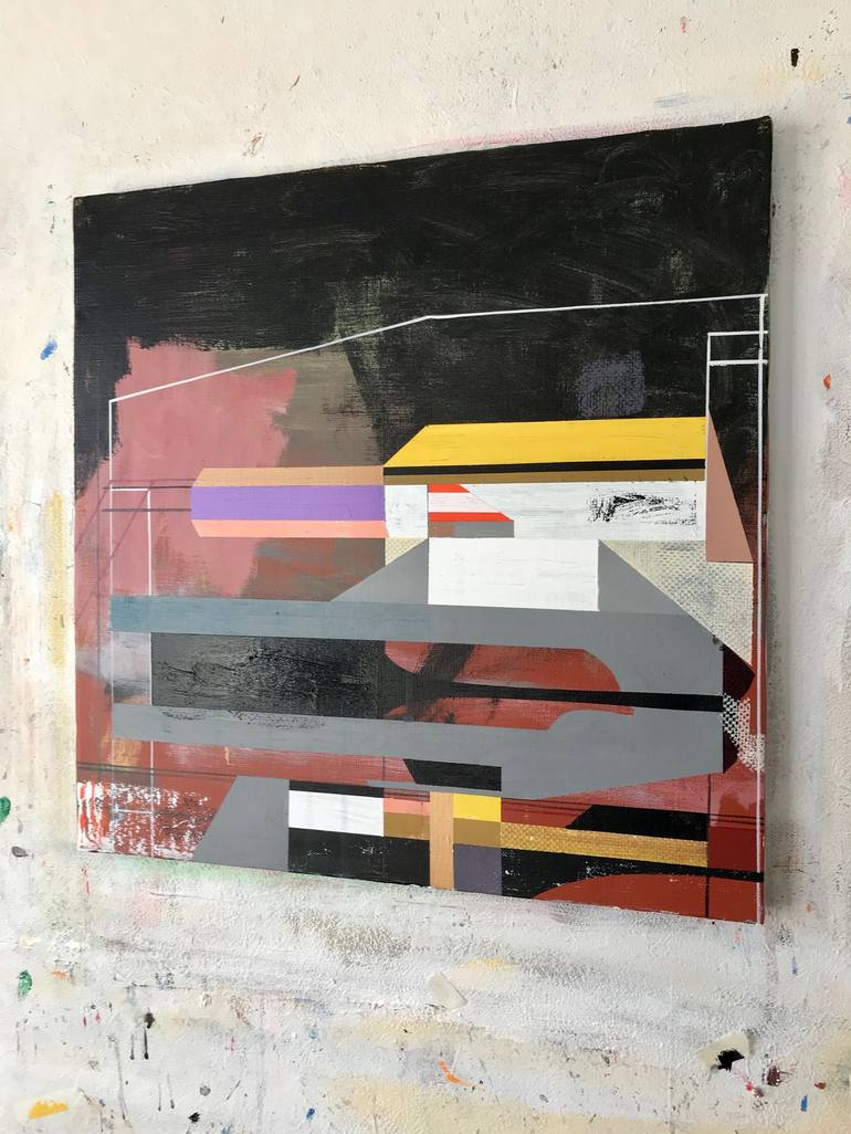 Original Abstract Expressionism Abstract Painting by Jim Harris