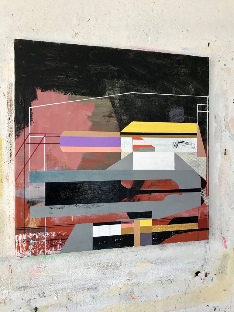 Original Abstract Expressionism Abstract Painting by Jim Harris